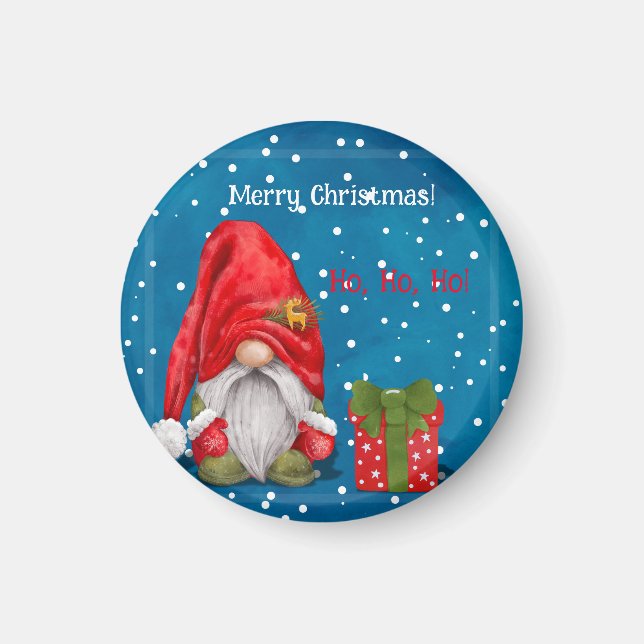 Customizable Cute Father Christmas  Magnet (Front)