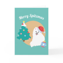 Customizable - Cute Japanese Spitz Dog Christmas