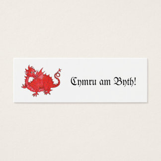 Customizable Cute Welsh Red Dragon Bookmark