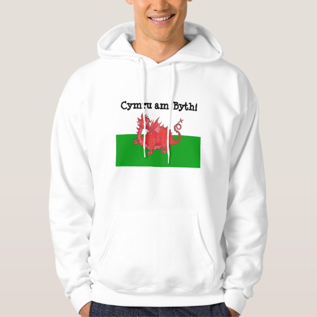 Customizable Cute Welsh Red Dragon Hoodie (Front)