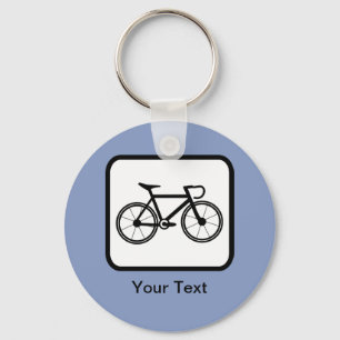 Customizable Cyclist Logo Key Ring