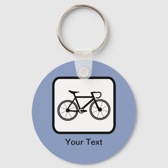 Customizable Cyclist Logo Key Ring (Front)