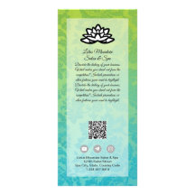 Customizable Damask Ombre Salon Spa Card Template