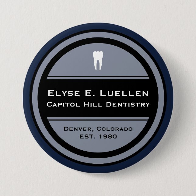 Customizable Dentistry Circle 7.5 Cm Round Badge (Front)