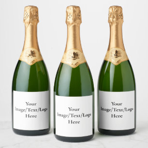 Customizable Design Template Upload Your Own Art Sparkling Wine Label