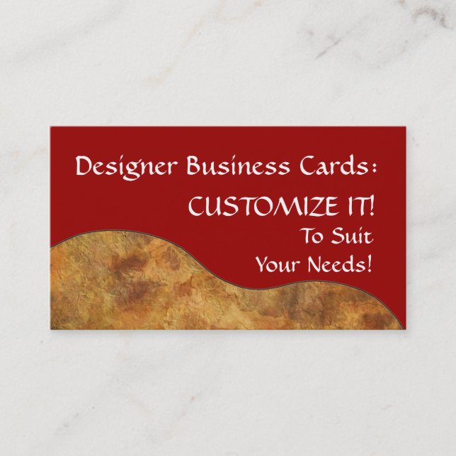 CUSTOMIZABLE Designer Business Cards (Front)