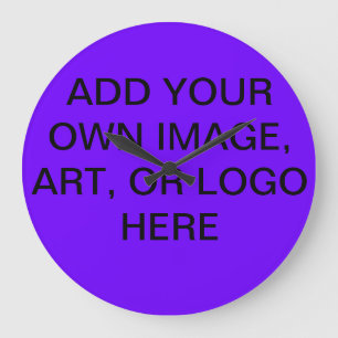CUSTOMIZABLE DESIGNER CLOCK - ADD YOUR OWN IMAGES