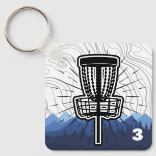 Customizable Disc Golf Bag Tag Key Ring
