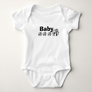 Customizable double-sided elephant baby onesie