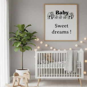 Customizable double-sided elephant Wall Poster