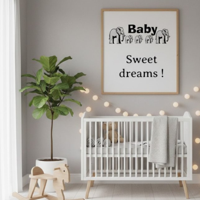 Customizable double-sided elephant wall poster (Creator Uploaded)