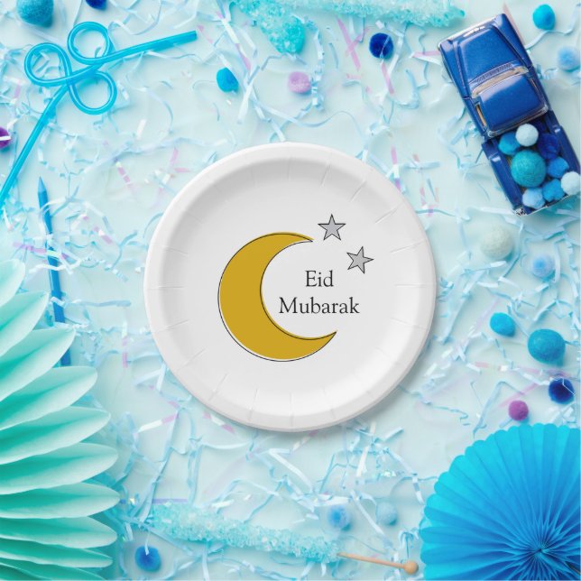 Customizable Eid Paper Plates (Party)