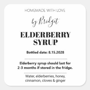 Customizable Elderberry Syrup Label ZEB_01