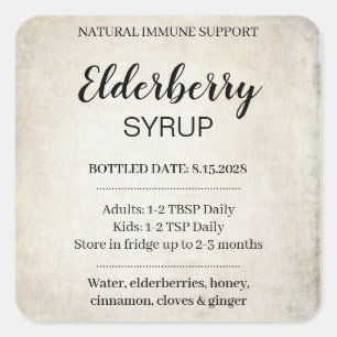 Customizable Elderberry Syrup Label ZEB_03a