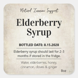 Customizable Elderberry Syrup Label ZEB_06b