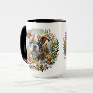Customizable English Bulldog Puppy Laurel  Mug