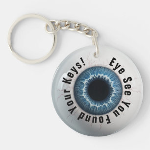👁️Customizable Eye see your keys Key Ring