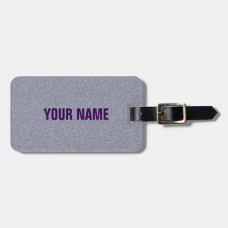 Customizable Faux Denim Graphic Print Luggage Tag