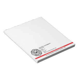 Customizable Fire Department Firefighter Logo Notepad