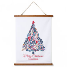 Customizable Floral Christmas Tree