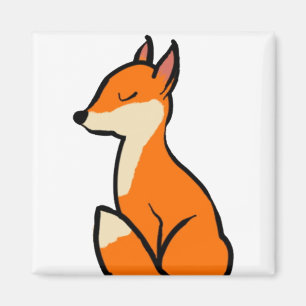 Customizable Fox Magnet