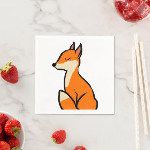 Customizable Fox Napkin