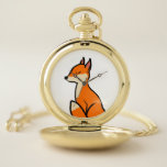 Customizable Fox Pocket Watch<br><div class="desc">Customizable Fox Pocket Watch</div>