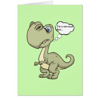 Customizable Funny &#39;Dinosaur &#39;Nervous Rex&#39;