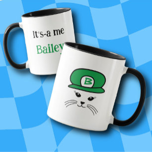 Customizable Gamers Green Cap Little Mug