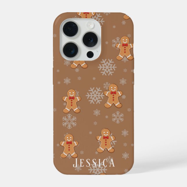 Customizable Gingerbread Man Phone Case  (Back)