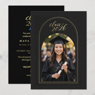 Customizable Graduate Celebration Invite | Elegant
