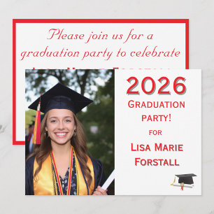 Customizable Graduation Invitation
