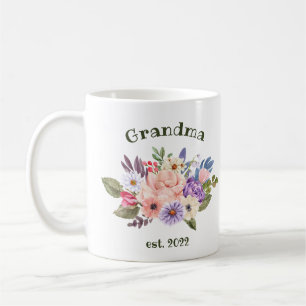 CUSTOMIZABLE Grandma Date - First time Grandma Cof Coffee Mug