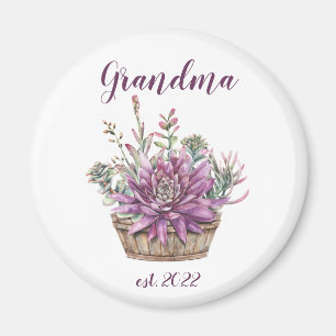 CUSTOMIZABLE Grandma Date - First time Grandma Cof Magnet