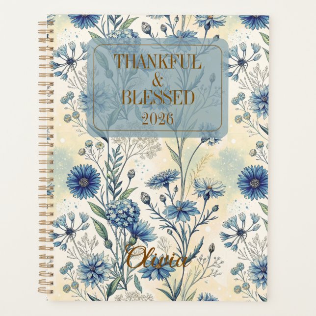 Customizable Gratitude Affirmations for Women Planner (Front)