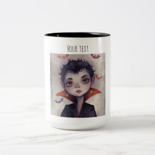 Customizable Halloween Coffee Cup. Two-Tone Coffee Mug