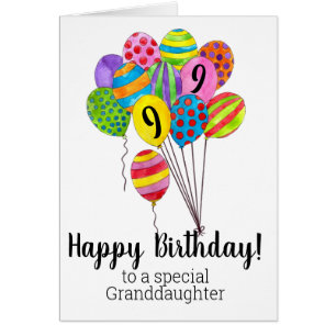 Customizable Happy Birthday bunch of balloons