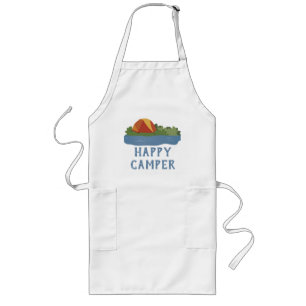 Customizable Happy Camper Long Apron