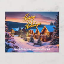 CUSTOMIZABLE Happy Holidays Post Card