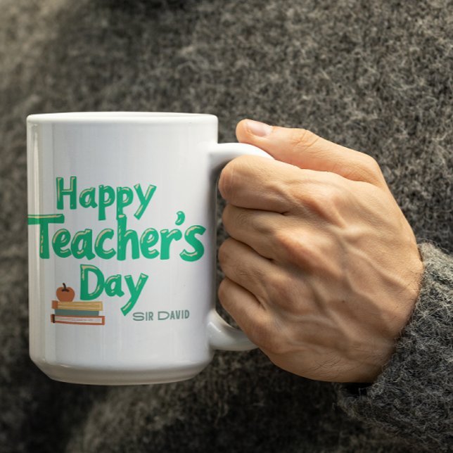 Customizable Happy Teachers Day Mug (Creator Uploaded)