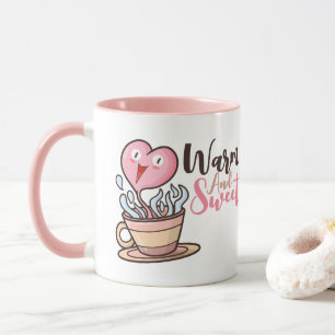 Customizable Heart Coffee Aroma Cartoon Mug
