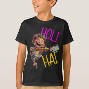 Customizable "Holi Hai" Vibrant tee for Kid Boys