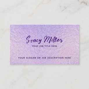 Customizable Holographic Business Cards