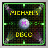 Customizable Home Bar 1970's Disco Ball