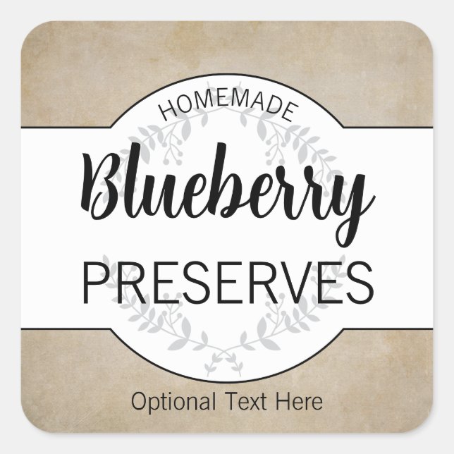 Customizable Homemade Label HM003_03sqv5 (Front)
