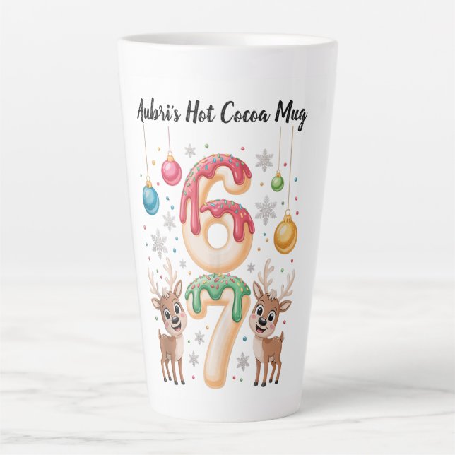Customizable Hot Cocoa Mug – Sweet Holiday Meme  (Front)
