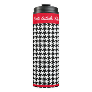 Customizable Houndstooth 12oz. Thermal Tumbler