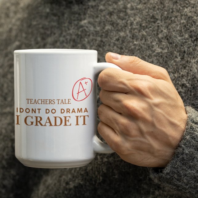 Customizable I grade it Teachers Coffee mug (Creator Uploaded)