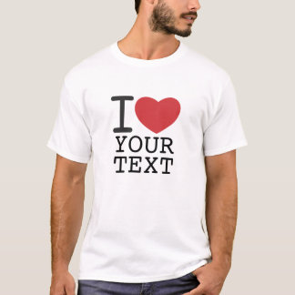customizable I HEART SHIRT