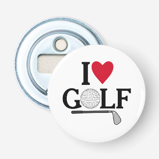 Customizable I love Golf Bottle Opener